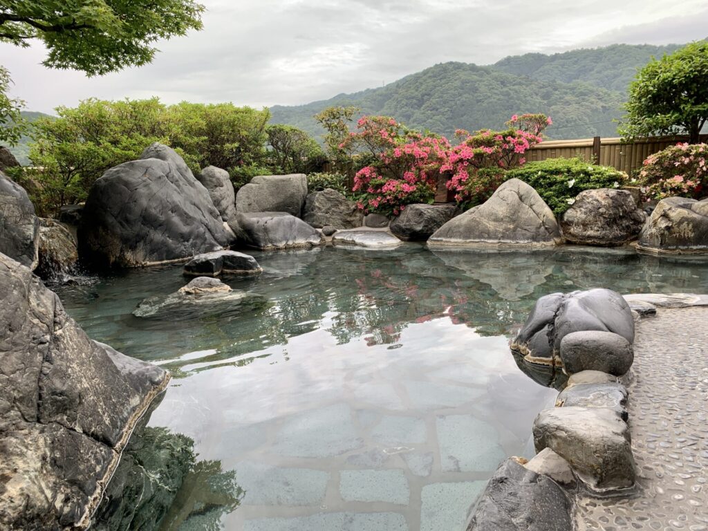 さぎの湯荘の露天風呂