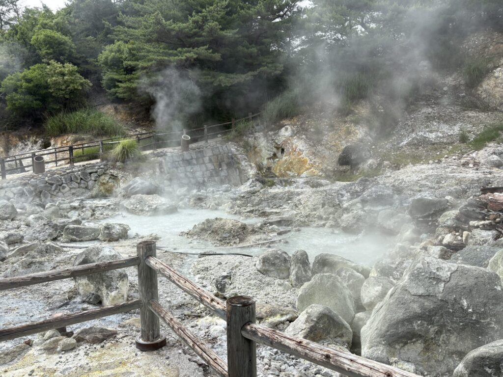 雲仙地獄の湯けむり