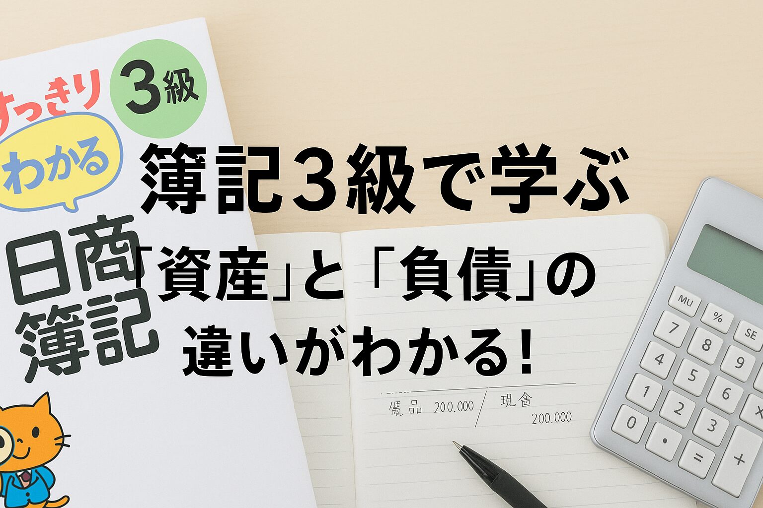 簿記3級を学ぶと試算と負債の違いが判る
