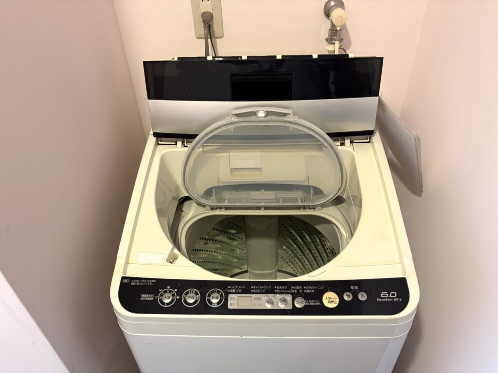 ホテルピースアイランド宮古島の客室備え付けの洗濯機