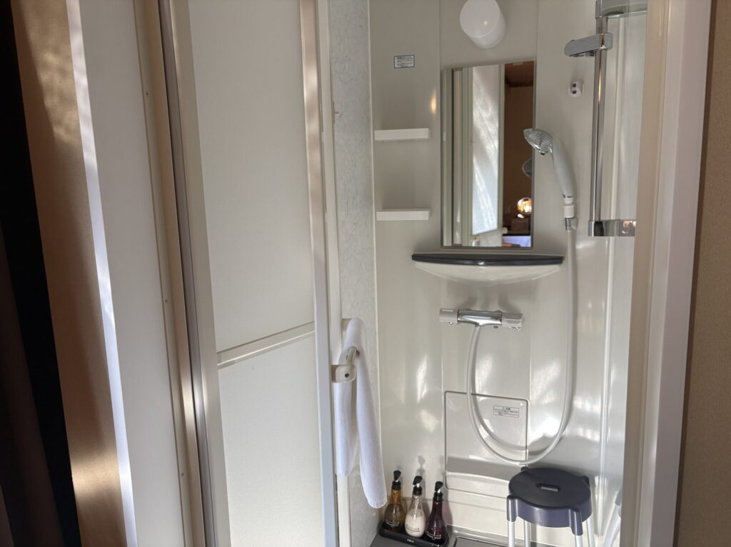 大歩危峡まんなかの和室10畳のシャワー室