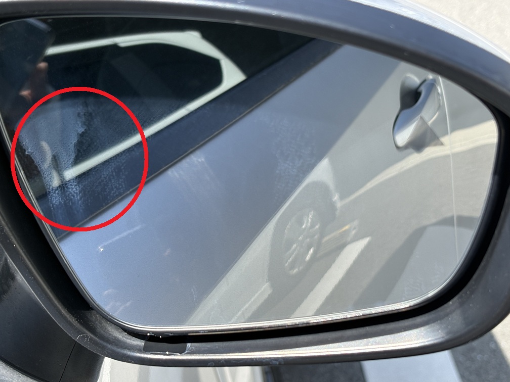 ミラーコートZEROの施工ムラ