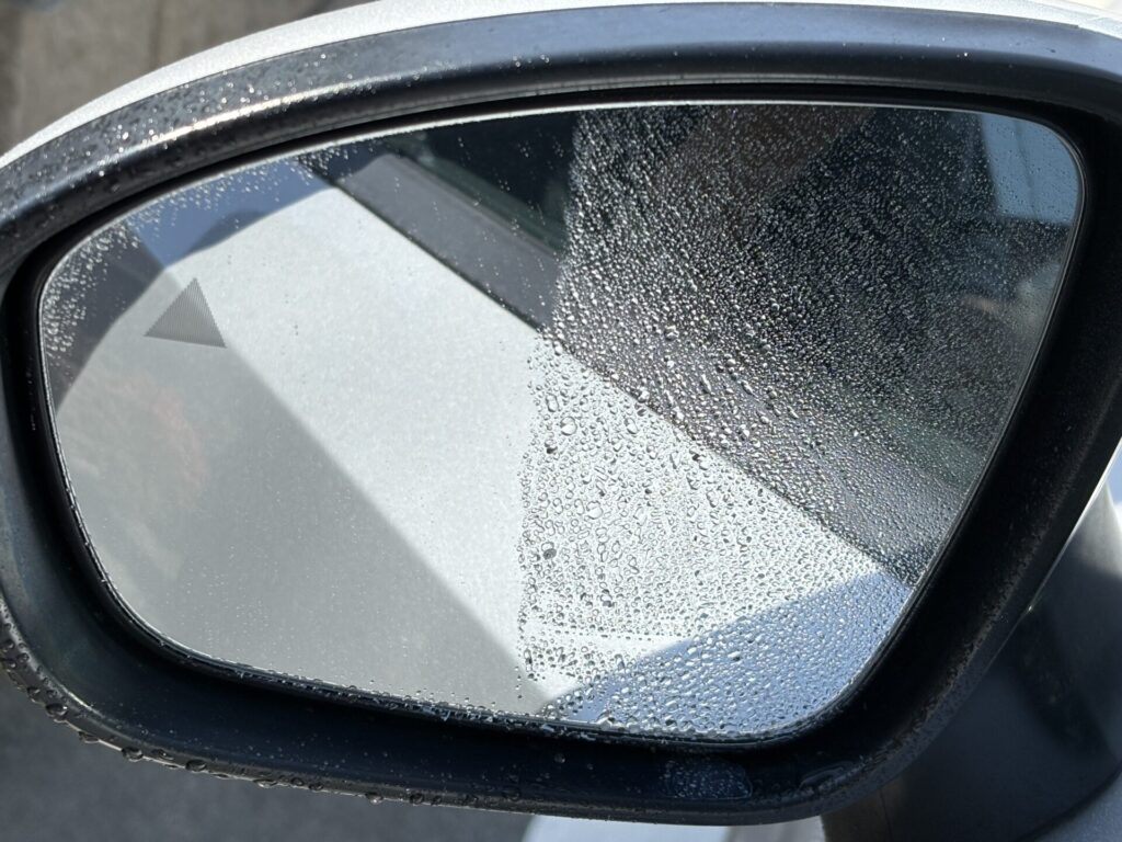 ミラーコートZEROの施工、未施工比較画像